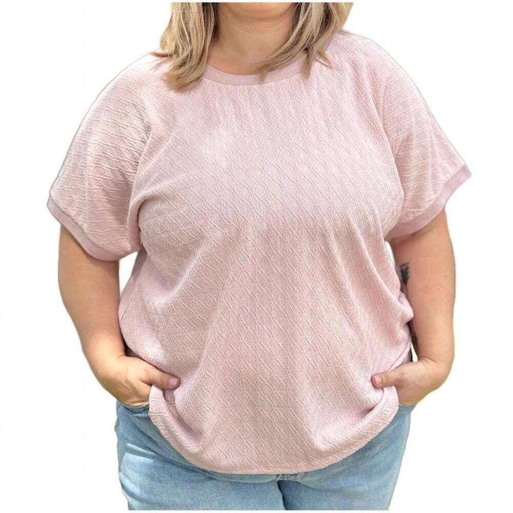 NEW SOUTHERN GRACE gemma short sleeve top in pink